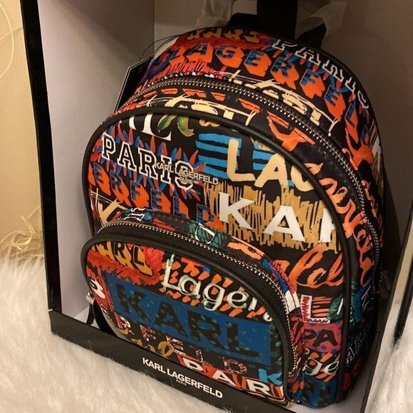 NWT Karl Lagerfeld Paris Cara Mini Backpack w/ Giftbox - Picture 4 of 14